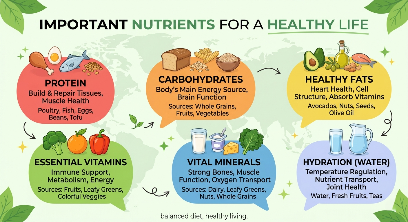 Important Nutrients for a Healthy Life