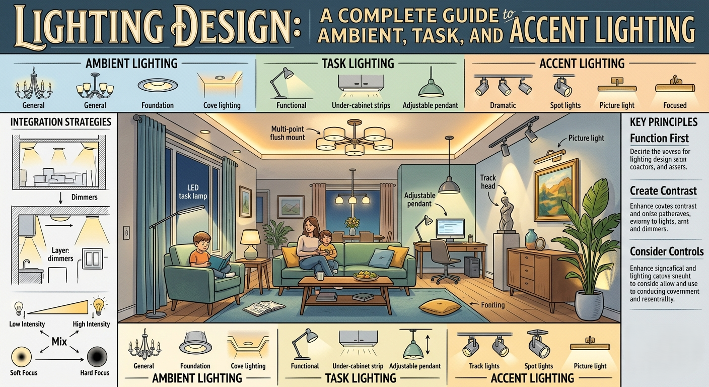 Lighting Design: A Complete Guide to Ambient, Task, and Accent Lighting